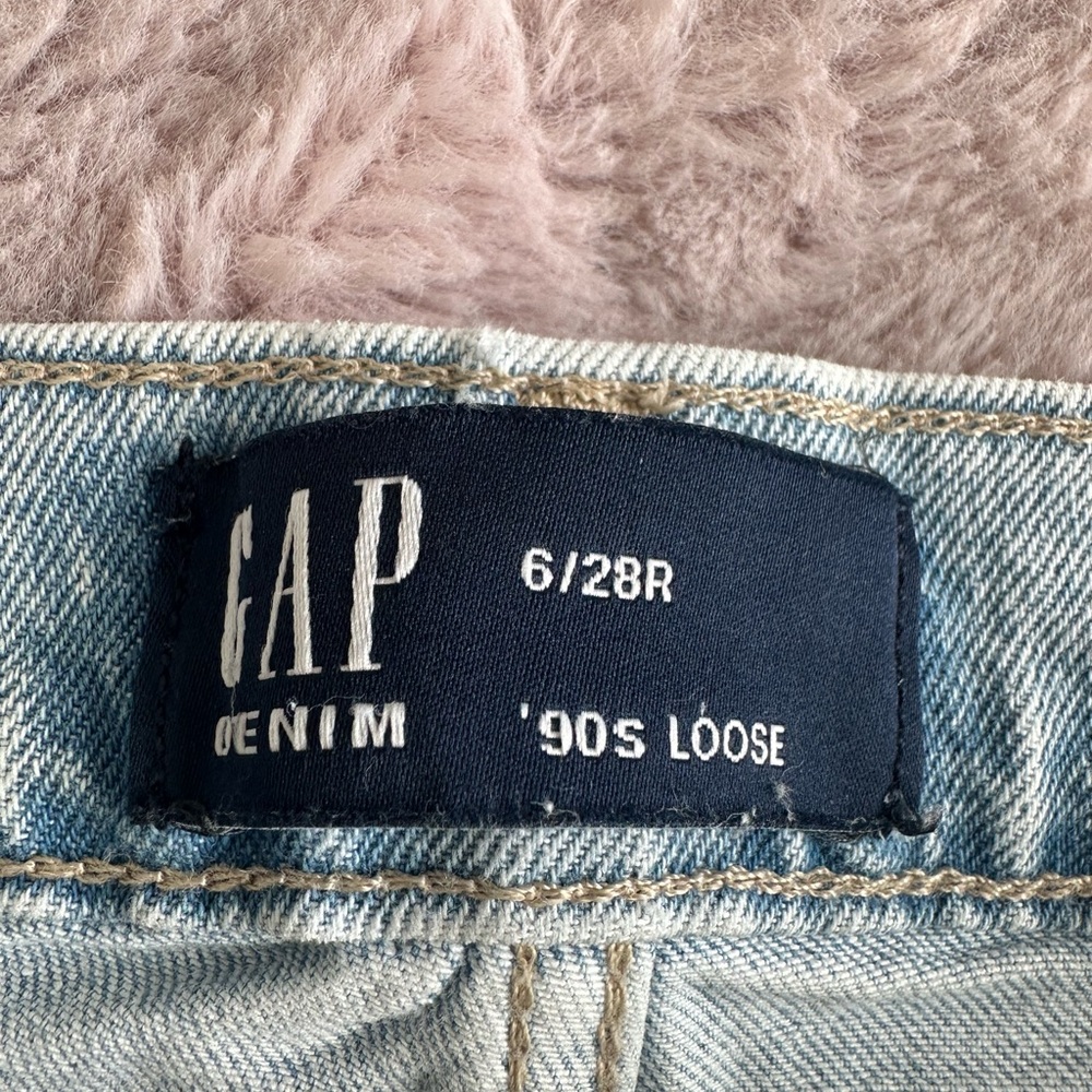 GAP Women's Denim '90s Loose Jeans - Light Blue